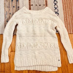 American Eagle knit cream sweater